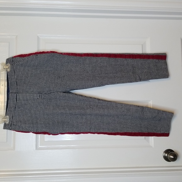 Boden British Tweed Wool Houndstooth Trousers Size - Picture 4 of 13